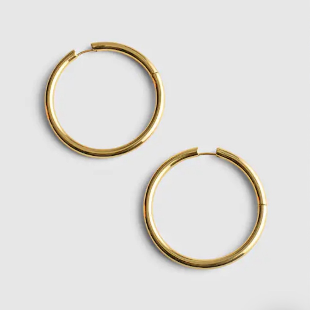 CHUNKY LARGE HOOP EARRINGS